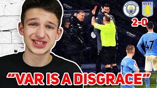 Thogden Reacts To VAR Allowing Man City Goal vs Aston Villa