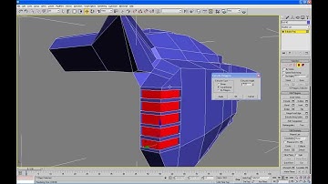 41 robot 3ds max tutorial - MEGAZORD Daizyujin 3D - right foot (tiger head) modeling part. 10/18