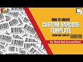 How To Create Barcode Template in Stock And Account Book Software | Barcode Printing | #barcode