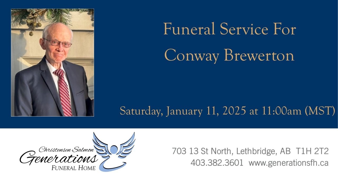 Funeral Service for Conway Brewerton - YouTube