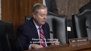 Graham Questions Eric Fanning During A Senate Armed Services Committee Hearing