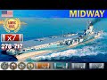 ✔ Огонь с небес! Авианосец "Midway" X уровень США | [ WoWS ] World of WarShips REPLAYS