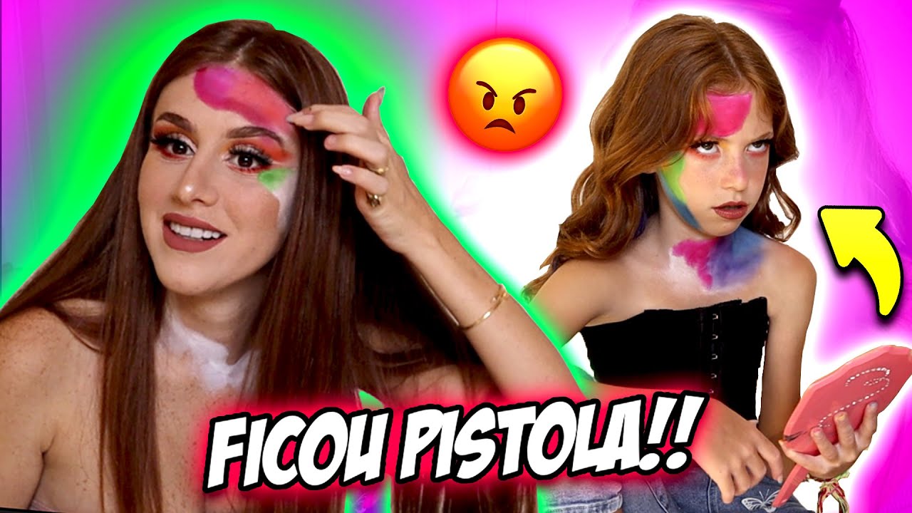 EU e MINHA SOBRINHA IMITAMOS A MAKE DO GRINGO! Ensinei ela o Nível HARD!