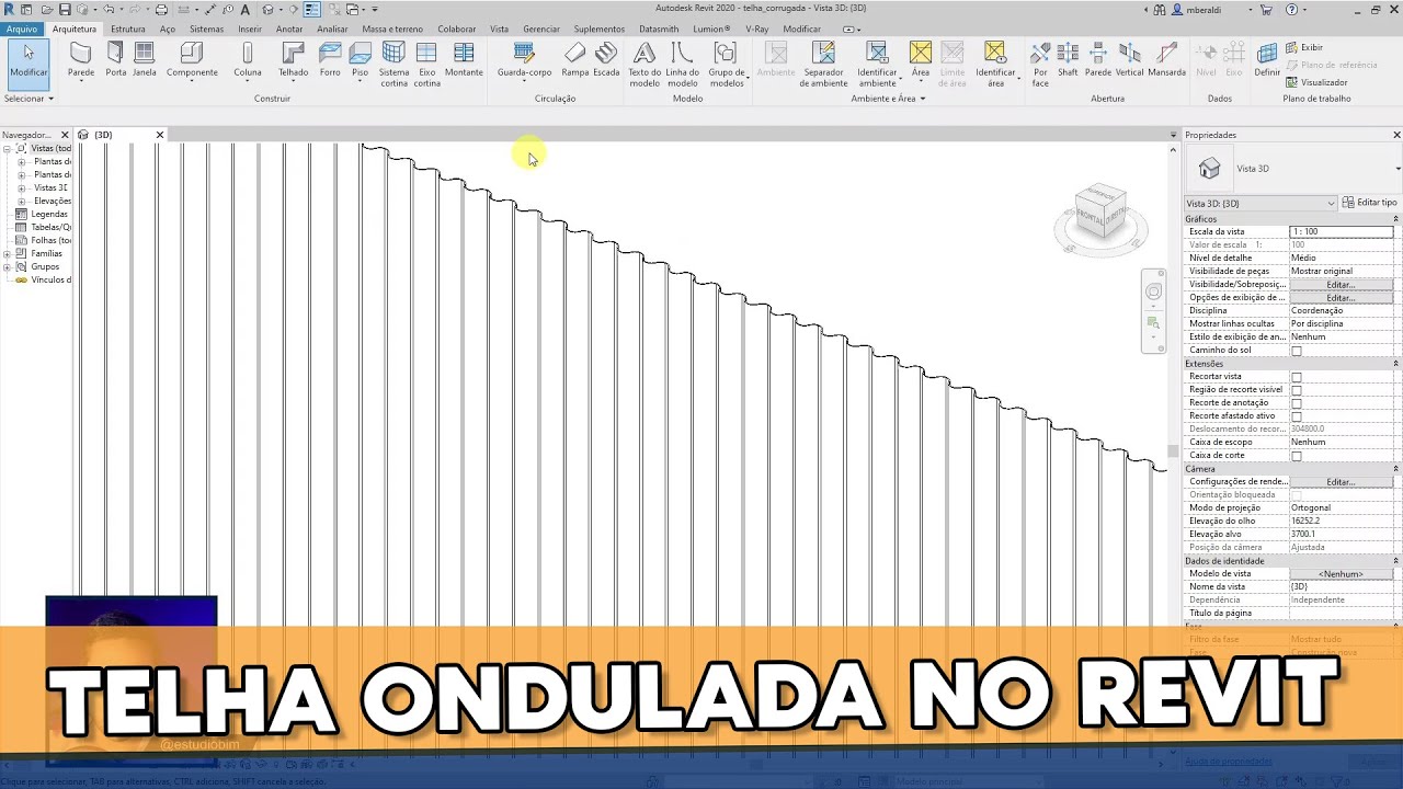 Capa do vídeo: Como criar Telhas Onduladas no Revit