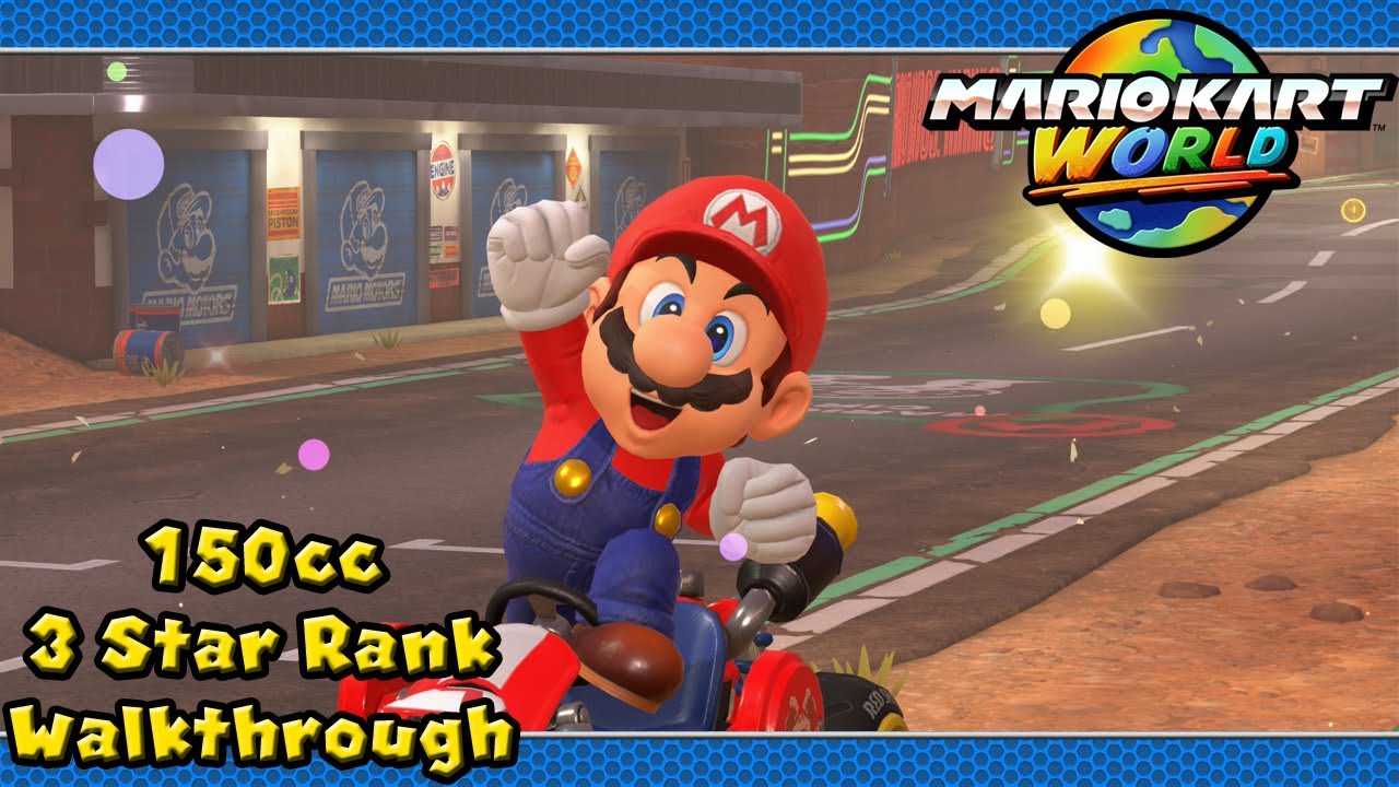 Mario Kart World Walkthrough (Mushroom Cup 150cc | 3 Star Rank)