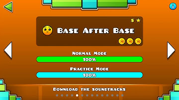 GEOMETRY DASH LEVEL 5 - BASE AFTER BASE ALL 3 COINS!!!