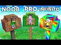 CASA SULL'ALBERO NOOB contro PRO contro INFINITO in Minecraft