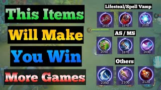 Item Guide 2 | Item Build that Win Games | Spell Vamp, Attack Speed, CDR | Mobile Legends Guide