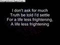 rise against life less frightening (with lyrics)