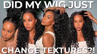 Texture Changed New Natural mixed Water and Curly Glueless wig！more discount enter ‪@UNice01‬ shop