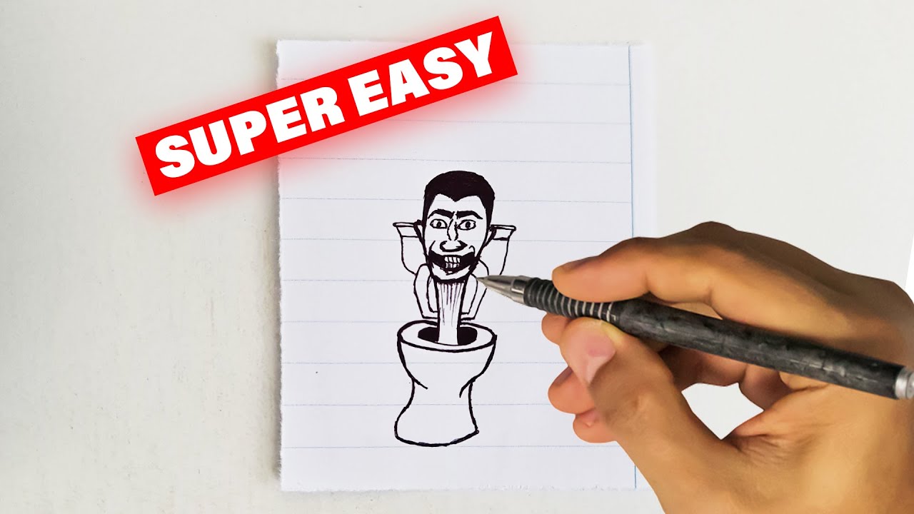 Skibidi Toilet Drawing Simple 🚽