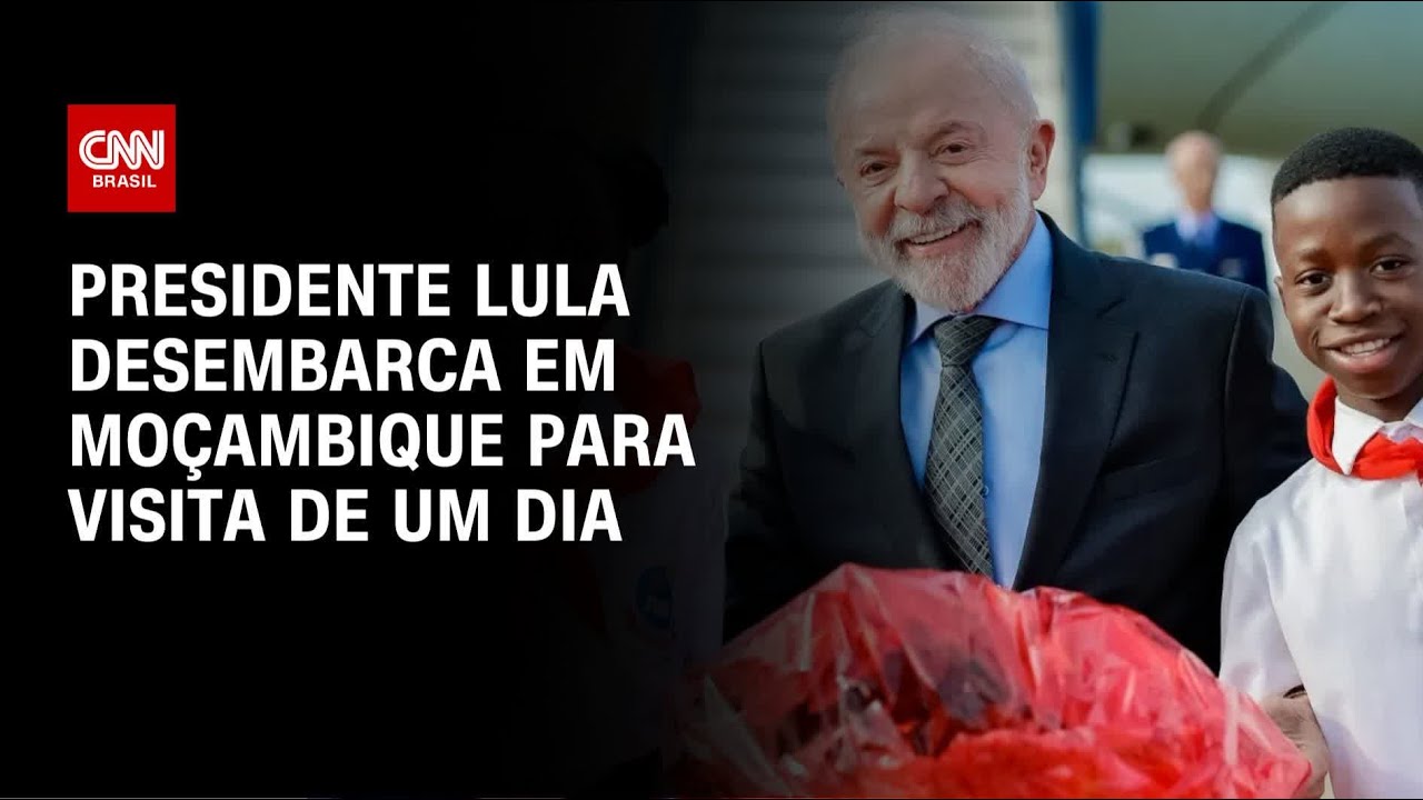 Presidente Lula desembarca em Moçambique para visita de um dia | CNN NOVO DIA