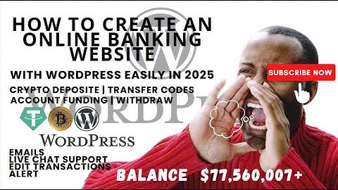 How to create an online banking website with WordPress