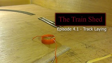 The Train Shed Episode 4.1 - Track Laying 00 Gauge Garden Shed Layout