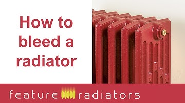 How to bleed a radiator