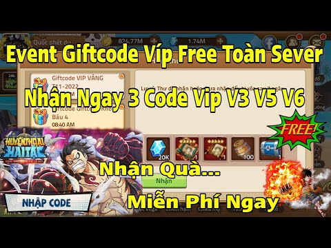 Video Giftcode Huyền Thoại Hải Tặc | Nhập 3 Code Víp Miễn... - youtube