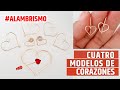 CORAZONES 2022 ESPECIAL SAN VALENTIN (TUTORIAL) / BISUTERIA CON ALAMBRE / BASICOS DEL ALAMBRISMO