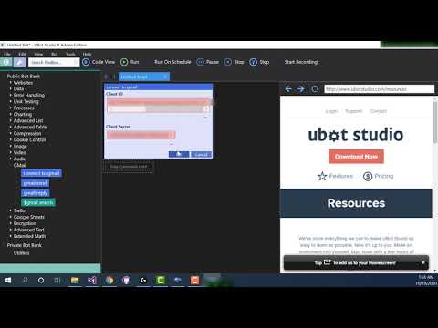 How to Use The Google API Commands in UBot Studio