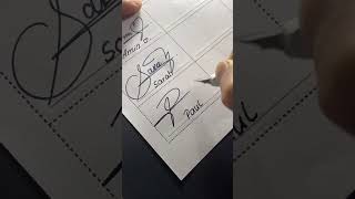 How to learn your signature?❤️