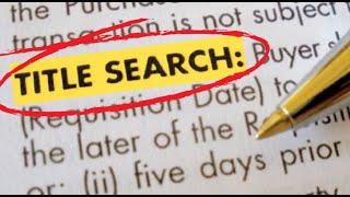 What is a Title Search? | Real Estate Title Search & Title Insurance in Canada Explained