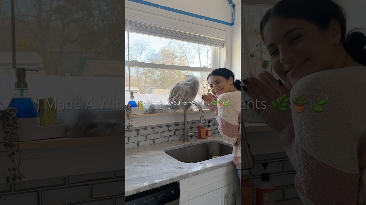 I Made A Window Sill For My Plants 🌿🪴