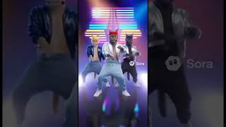 昭和時代に大人気だった某事務所男性アイドルグループ風の猫です。