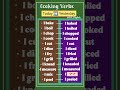 Cooking Verbs ✅👩🏻🏫 Present 🆚 Past Tense 🤩 #goviral
