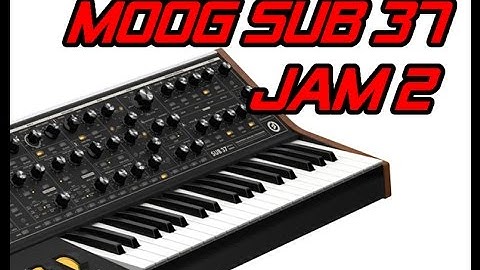 Moog Sub 37 Demo 2 sequencer and drums