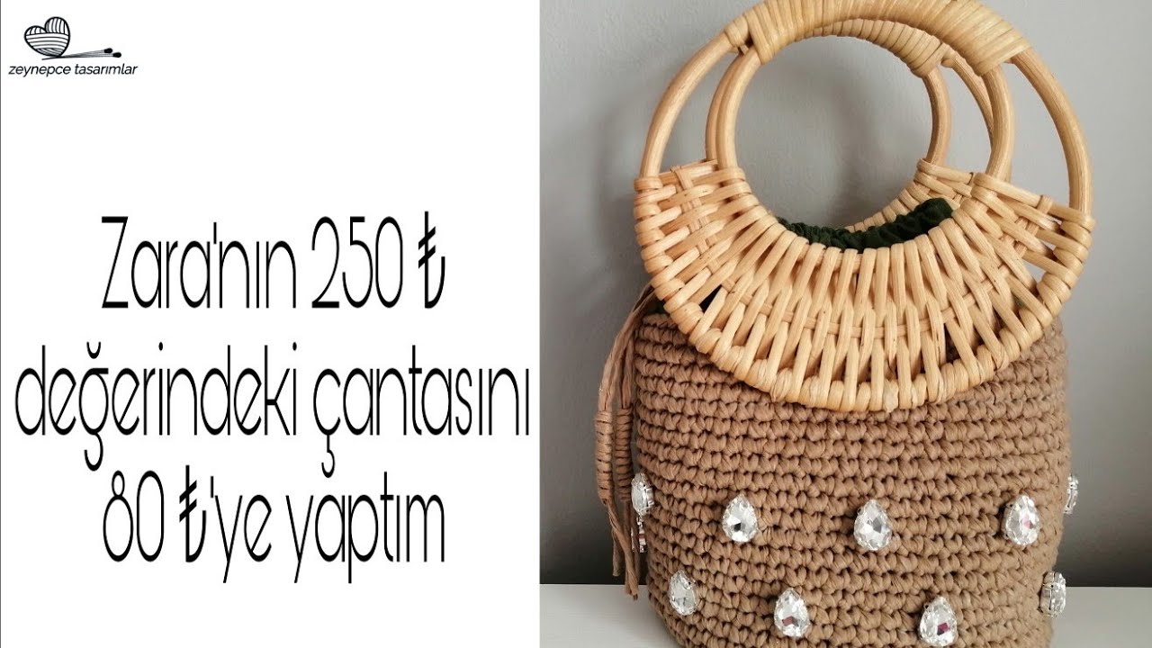 Silindir çanta yapımı / kağıt ipten çanta yapımı - YouTube