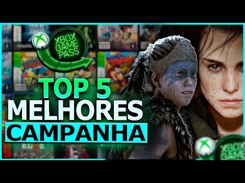 TOP 5 MELHORES Jogos do Xbox GAME PASS - Modo Campanha/Historia 