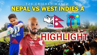 on day 4 west indiesA vs Nepal || Rohit alone chase the target