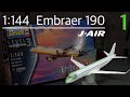 Revell Embraer 190 Assembly J-AIR 製作記1 #JAL #旅客機#プラモデル
