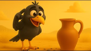 The Thirsty Crow–Smart Thinking Saves the Day| Moral Story for Children|Every Problem Has a Solution