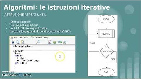 Algoritmi: le istruzioni iterative