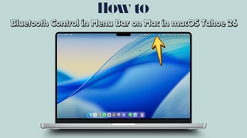 How to Add Bluetooth Control in Menu Bar on Mac in macOS Tahoe 26