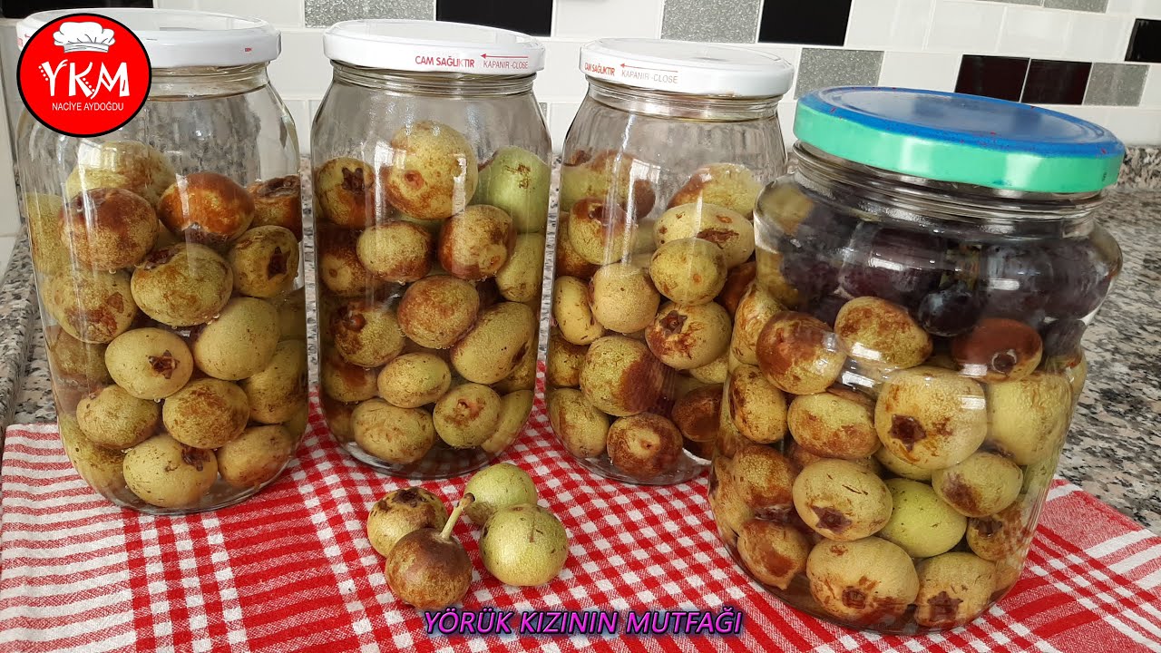 hem yenilen hem suyu icilen tursu ahlat yaban armudu tursusu nasil yapilir dag armudu tursu youtube