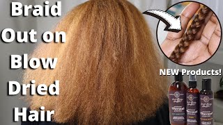 How to Get a Defined Braid Out on Blow Dried Type 4 Natural Hair