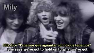 Video thumbnail of "Bon Jovi - Livin' On A Prayer Subtitulado Español Ingles"