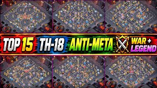 TOP 15 TH18 ANTI-META BASES 🔥 War + Legend Bases | Th18 war base | Th18 legend base |Anti 3star th18 screenshot 4
