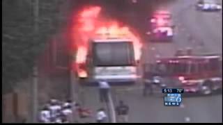 Battery malfunction caused bus fire