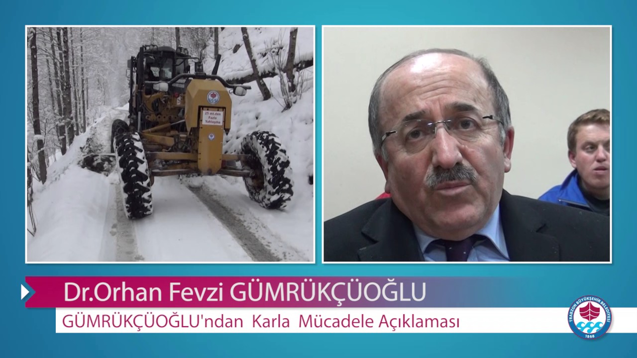 Dr.Orhan Fevzi Gümrükçüoğlu Yoğun Kar Yağışı Açıklaması