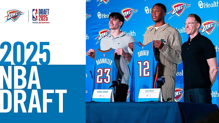 Full Interviews with Brooks Barnhizer, Coach Daigneault + Thomas Sorber | 2025 Thunder Draft Class
