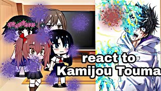 a certain scientific railgun react to Kamijou Touma