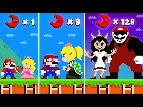 Mario and Peach Transform Into Mario 85 and Peach MX With Every Moon in Super Mario Bros!