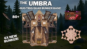 THE UMBRA•1X3 BUNKER BASE•DUO/TRIO/QUAD•OPENCORE•ONLINE & OFFLINE PROTECTION•CHEAP•RUSTBASE 2025