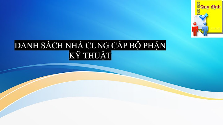 Danh sách các trang thiết bị văn phòng