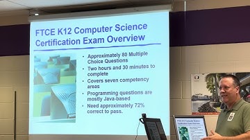FTCE Computer Science K12 Certification Exam Course - Welcome and Intro
