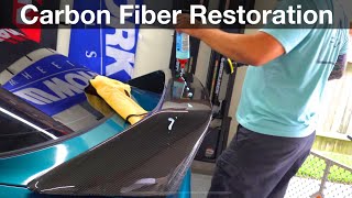 Restoring Sun Damaged Carbon Fiber Typer R Spoiler on The Integra B18