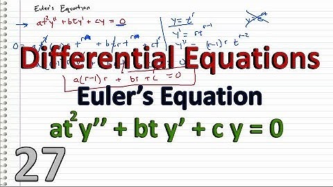 Differential Equations - 27 - Euler