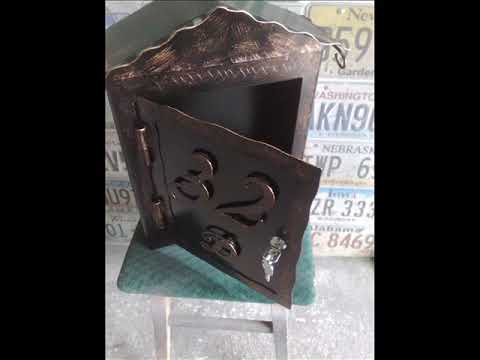 DIY how to make post mail letter box metal art welding